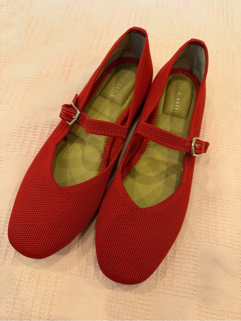 Kelly & Katie Red Mary Jane Flats